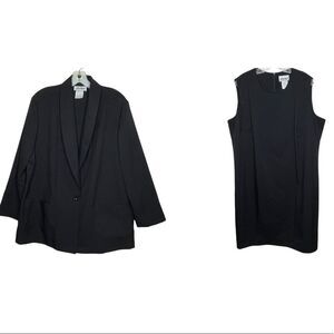 Vintage Anthony Richards Black Dress‎ Set